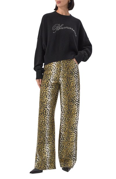 Шерстяной пуловер BLUMARINE черного цвета по цене 51750 руб., арт. 2M617A, фото 2 Шерстяной пуловер BLUMARINE, арт. 2M617A, фото 2