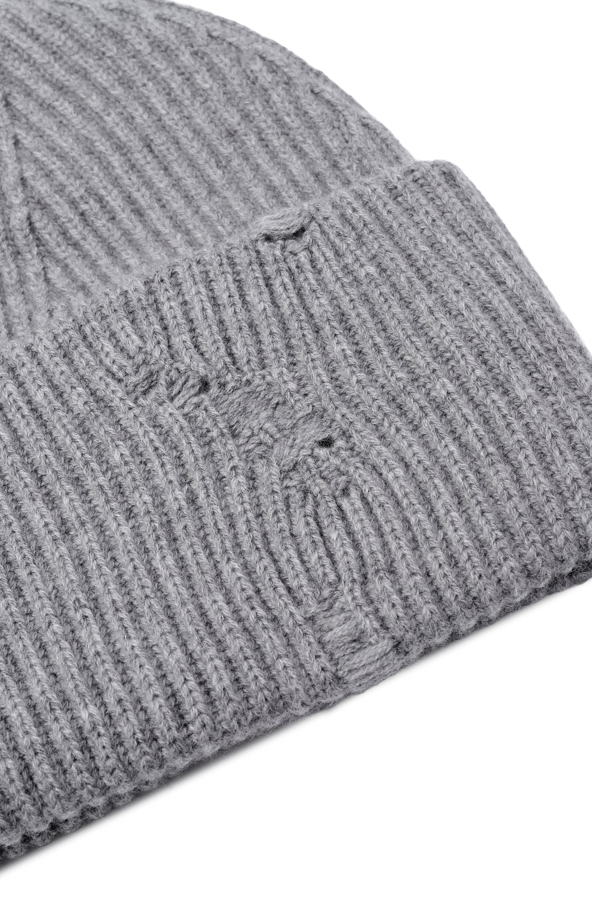 Шапка из шерсти и кашемира ADDICTED серого цвета по цене 17900 руб., арт. MK924D, фото 3 Шапка из шерсти и кашемира ADDICTED, арт. MK924D, фото 3