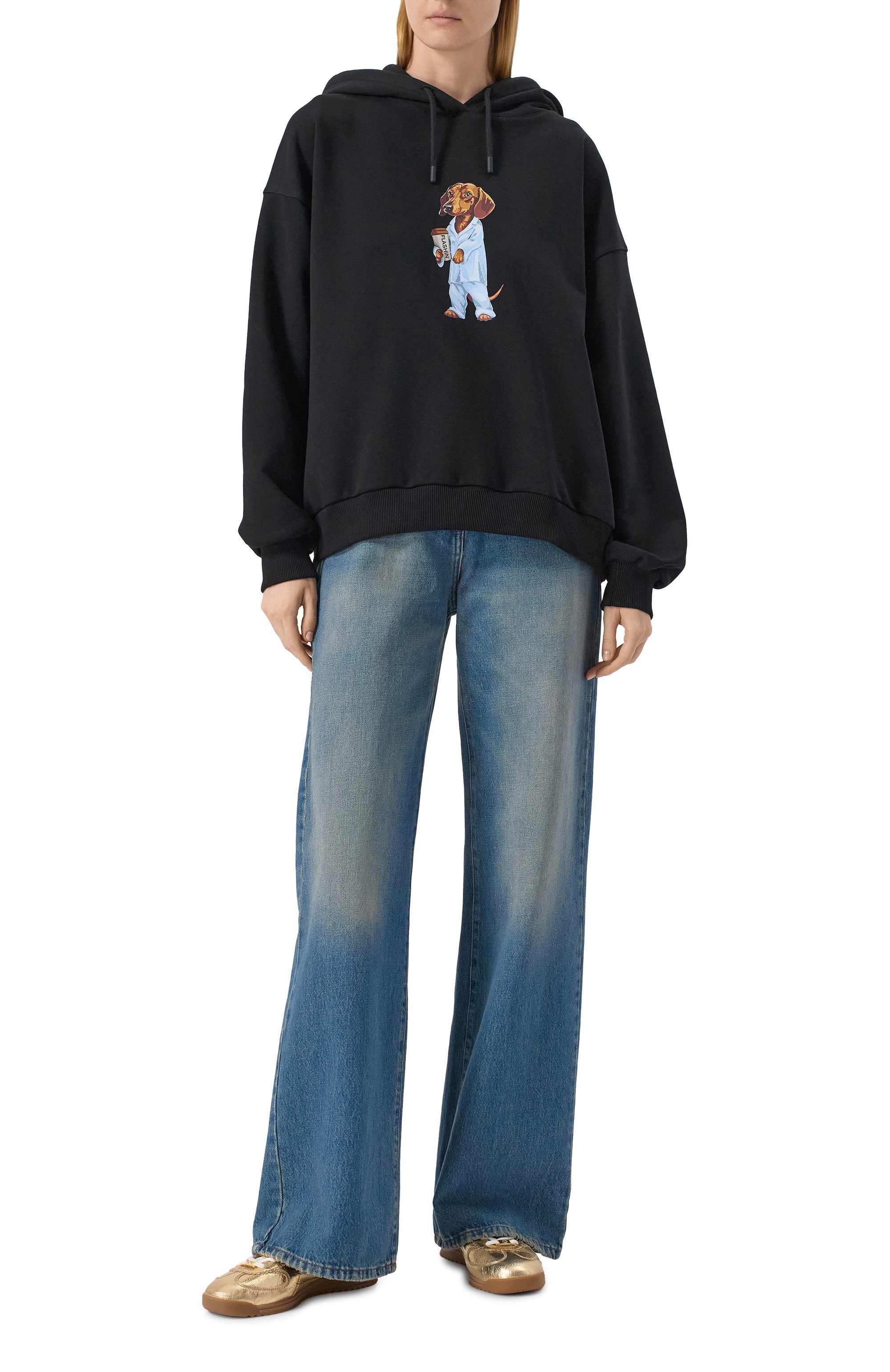 Хлопковое худи FLASHIN, арт. FS25HDOT, фото 2