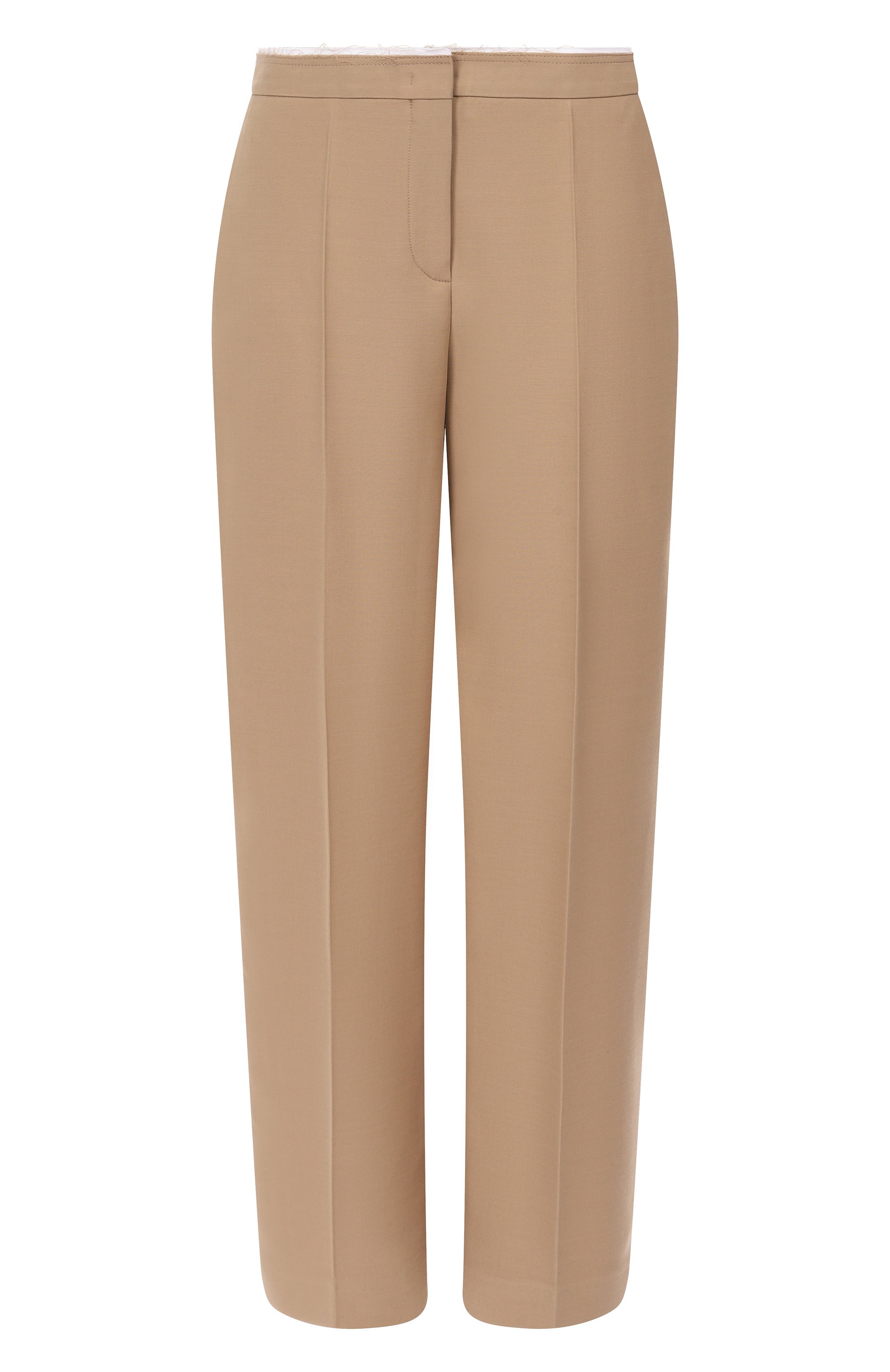 Брюки из шерсти и шелка 12 STOREEZ бежевого цвета по цене 29000 руб., арт. 132835, фото 1 Брюки из шерсти и шелка 12 STOREEZ, арт. 132835, фото 1