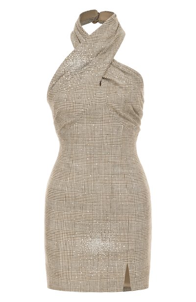 Женское платье из вискозы и хлопка с отделкой стразами GIUSEPPE DI MORABITO, арт. 04SSDR267C 04427