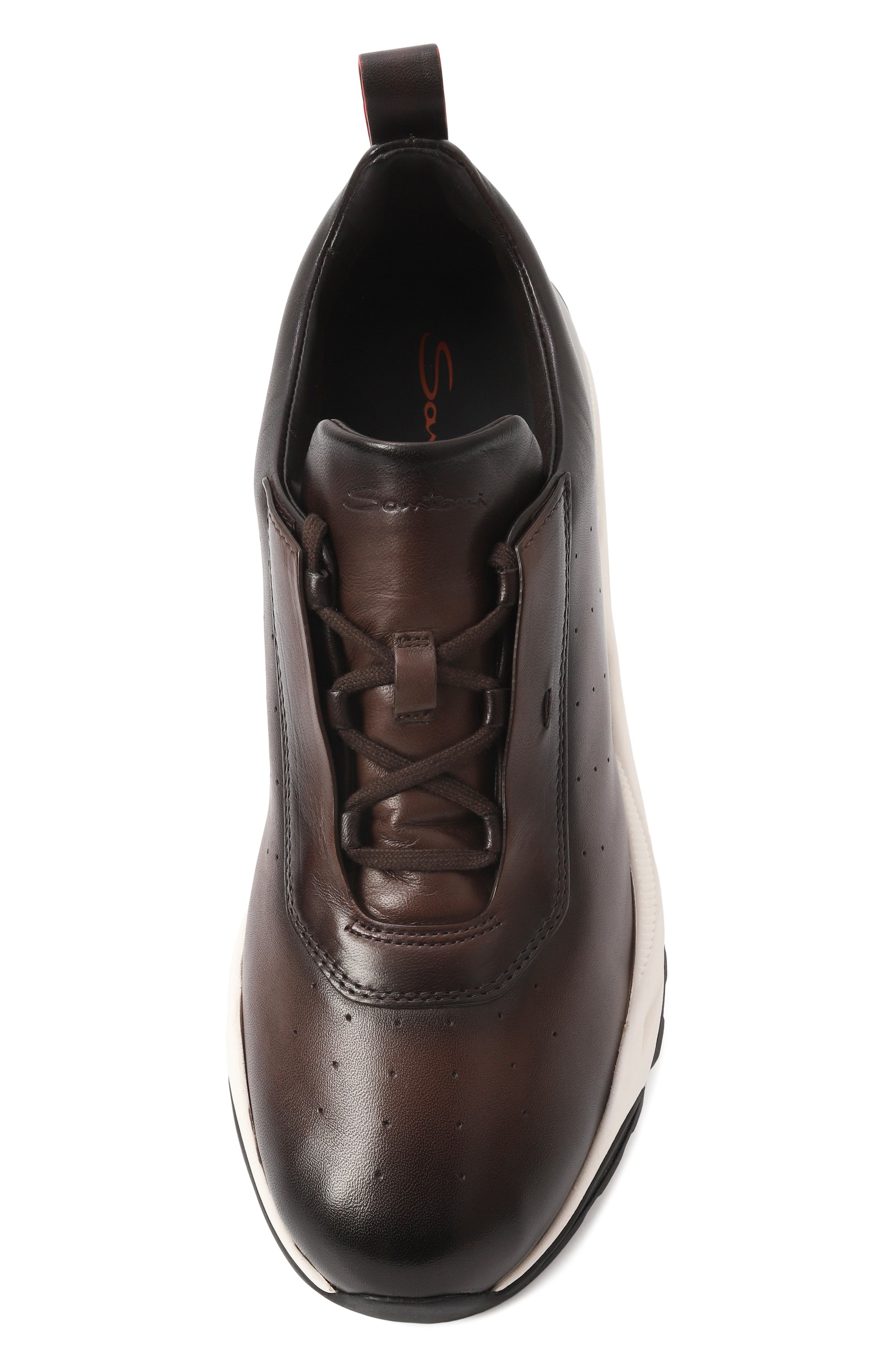 Кожаные кроссовки innova SANTONI, арт. MBIG22027BINTG0N, фото 6