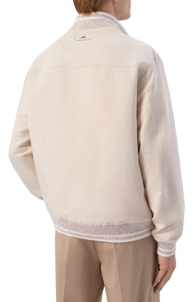 Бомбер изо льна и хлопка PAUL&SHARK, арт. 26412082, фото 4