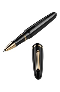 Ручка-роллер MONTEGRAPPA черного цвета, арт. ISVENRAC | Фото 3 (Региональные ограничения белый список (Axapta Mercury): Не проставлено; Нос: Не проставлено; Материал сплава: Сталь; Ограничения доставки: m-style)