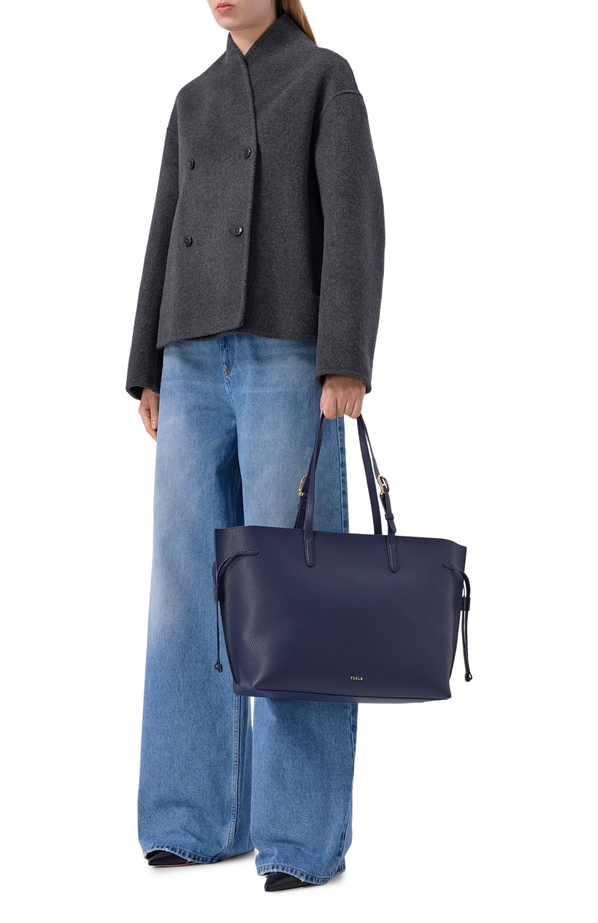 Сумка-тоут furla ava large FURLA синего цвета по цене 42000 руб., арт. WB02059/BX4329, фото 7 Сумка-тоут furla ava large FURLA, арт. WB02059/BX4329, фото 7