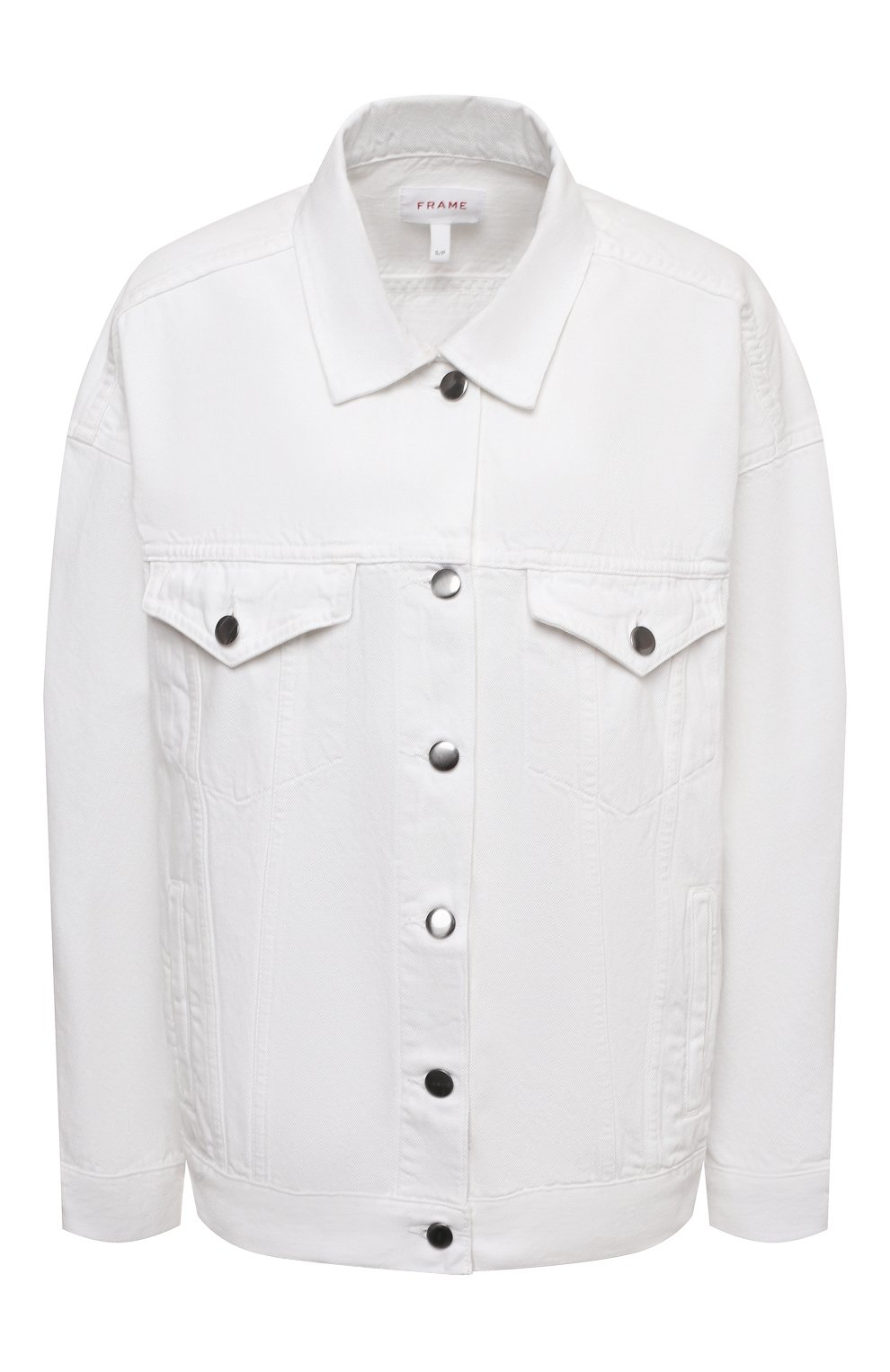 Джинсовая куртка FRAME DENIM белого цвета по цене 46750 руб., арт. H0JK171, фото 1 Джинсовая куртка FRAME DENIM, арт. H0JK171, фото 1