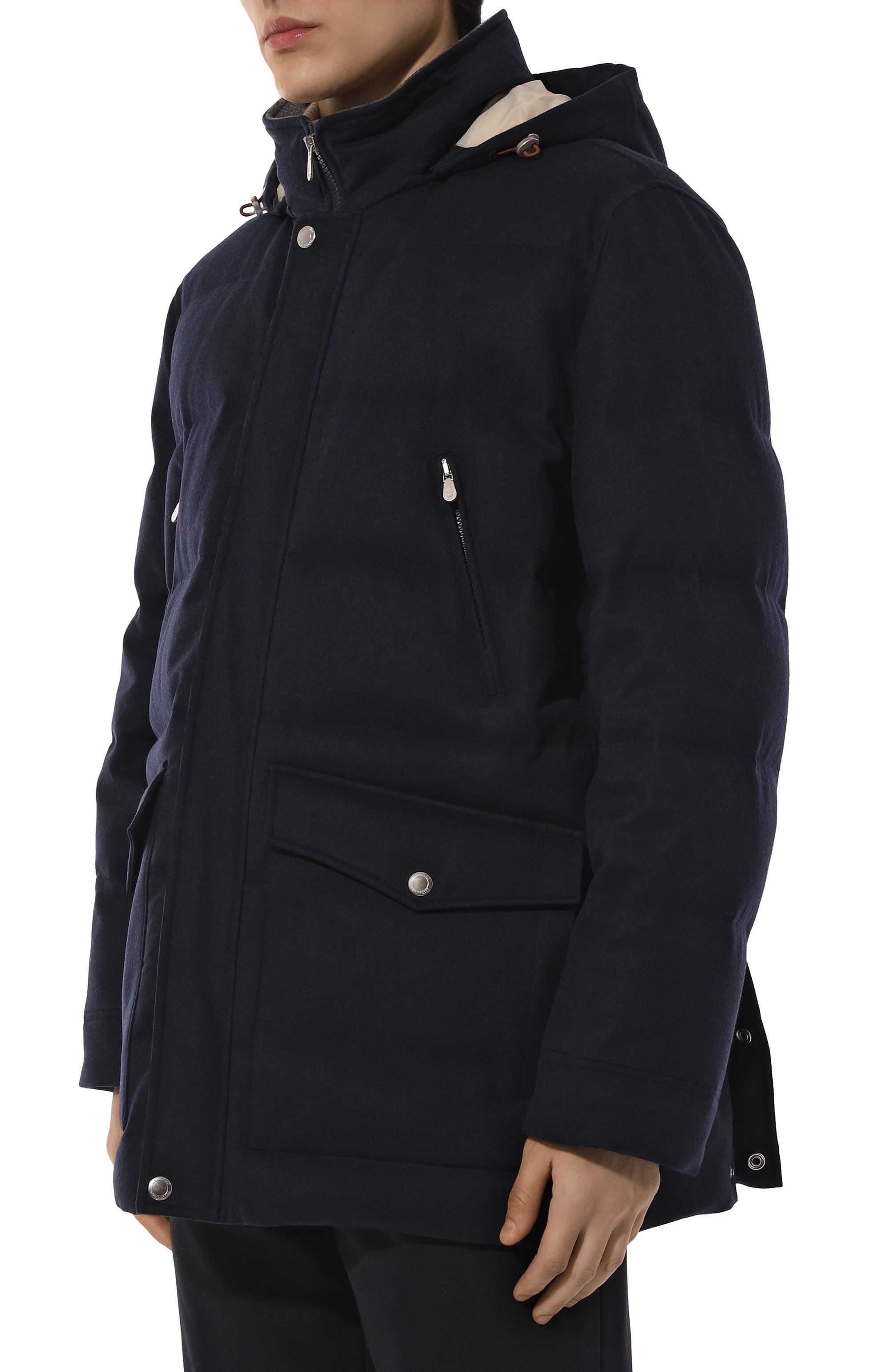 Шерстяной пуховик BRUNELLO CUCINELLI, арт. MM4631823, фото 3