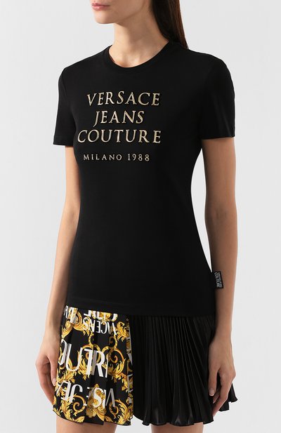 Хлопковая футболка VERSACE JEANS COUTURE, арт. B2HUA7AG-UDP608 9B/30223, фото 3