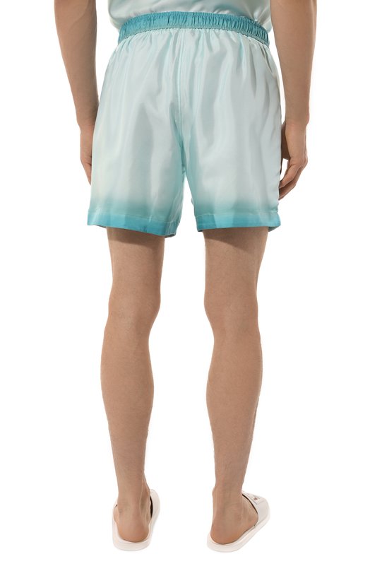 Шелковые шорты Amiri AMSHCA1033 Голубой  AMSHCA1033 Фото 4