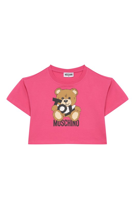 

Хлопковая футболка Moschino, Розовый