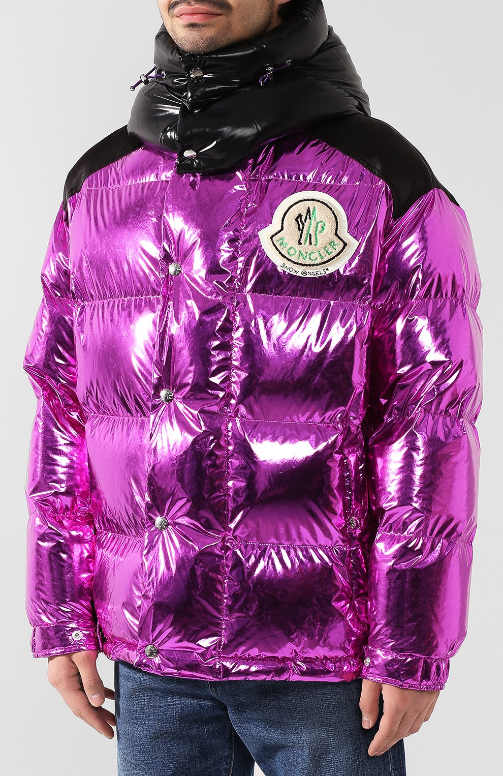Мужская фиолетовая пуховик 8 moncler palm angels tim MONCLER