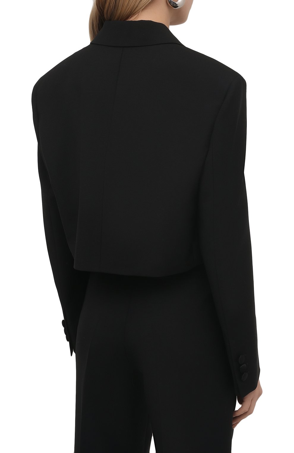 Жакет PRADA черного цвета по цене 240000 руб., арт. P514M-1Z9M-F0002-221, фото 4 Жакет PRADA, арт. P514M-1Z9M-F0002-221, фото 4