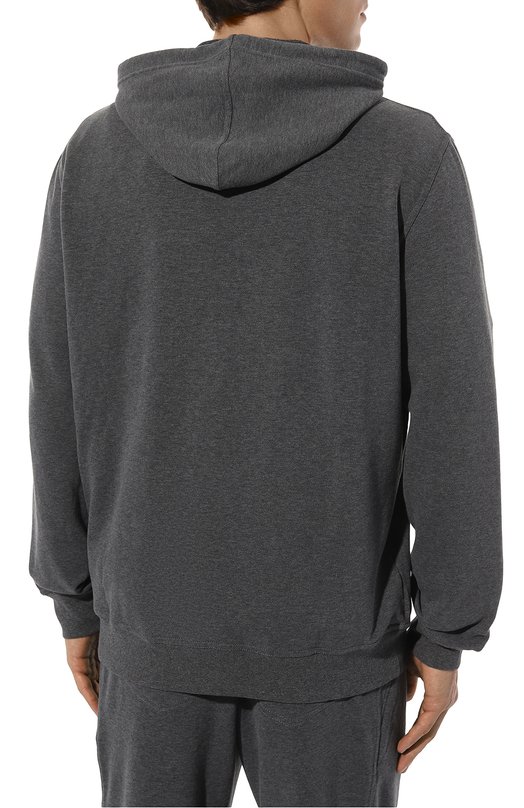 Хлопковая толстовка Brunello Cucinelli MTU14B2038 Серый  MTU14B2038 Фото 4