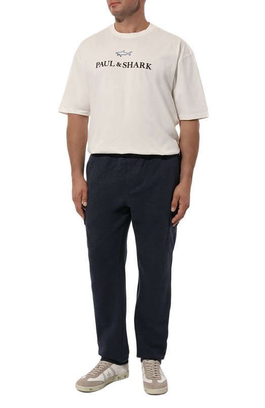 Хлопковая футболка Paul&Shark 14311604/5XL Белый  14311604/5XL Фото 2