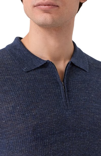 Поло изо льна и шелка CORNELIANI, арт. 27M566/2725134, фото 5