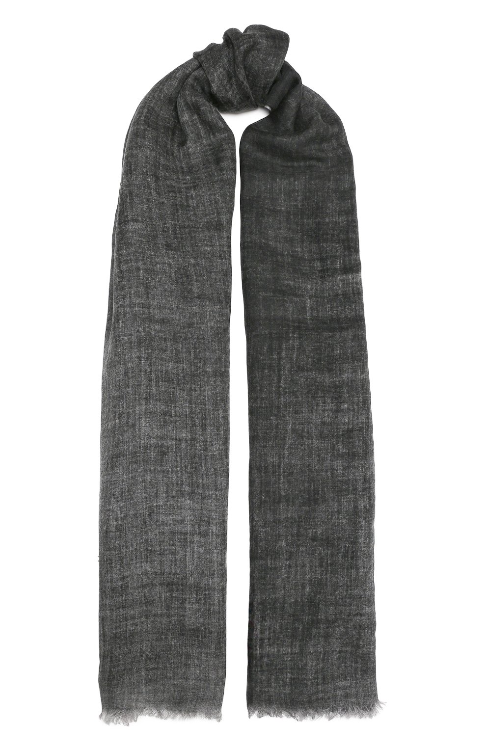 Кашемировый шарф MVST серого цвета по цене 57300 руб., арт. 7734M, фото 1 Кашемировый шарф MVST, арт. 7734M, фото 1