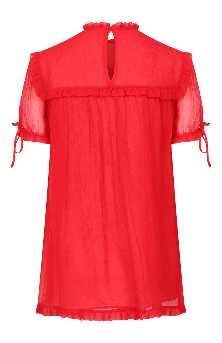 Шелковая блузка MIU MIU, арт. MT1503-BRW-F0D17, фото 2