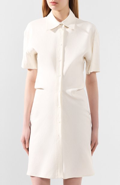 Платье из смеси льна и вискозы OFF-WHITE, арт. 0WDB236S20FAB0020100, фото 3