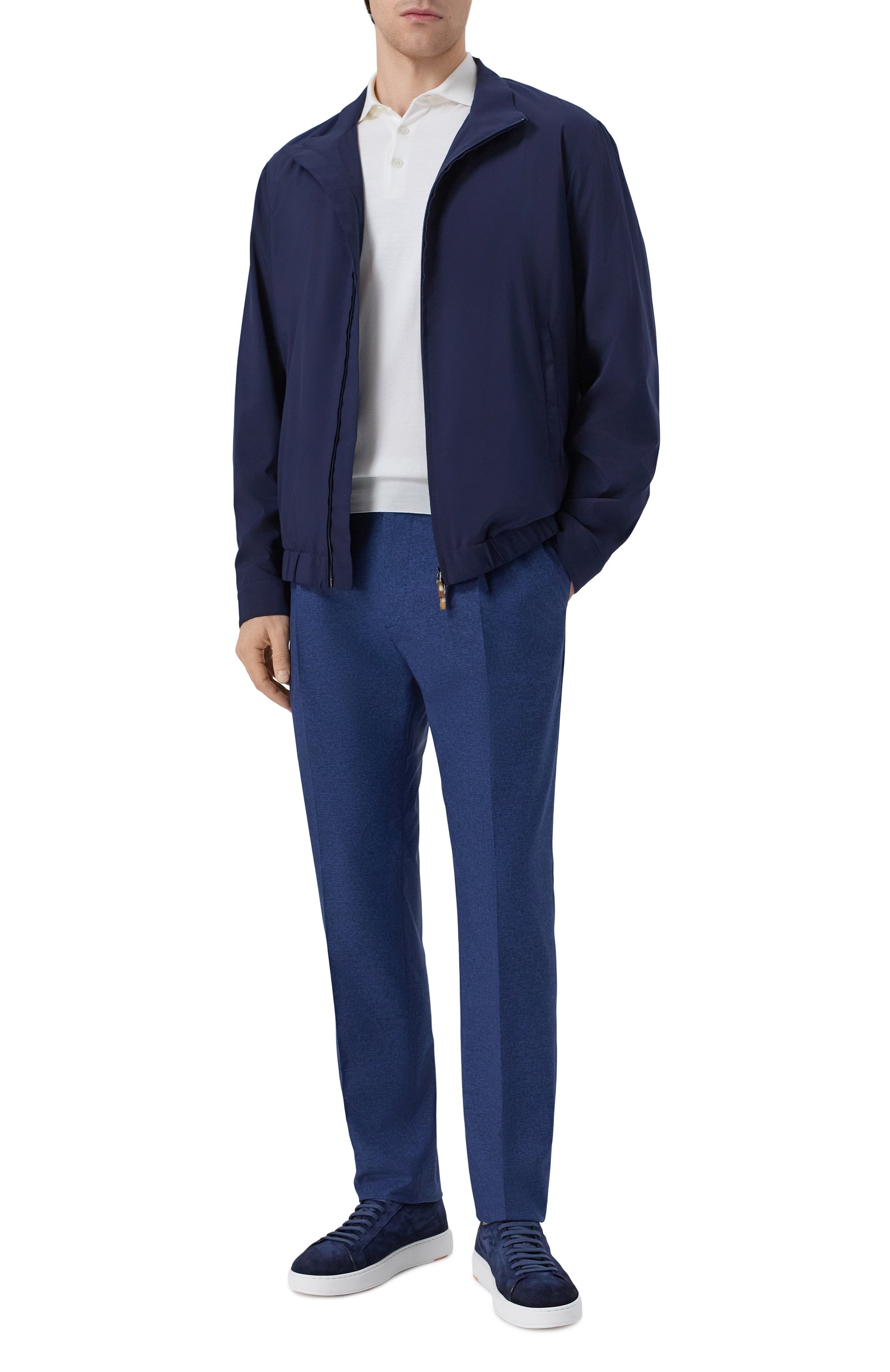 Брюки из шерсти и хлопка ANDREA CAMPAGNA, арт. XRETR0L0NG/GB1866, фото 2