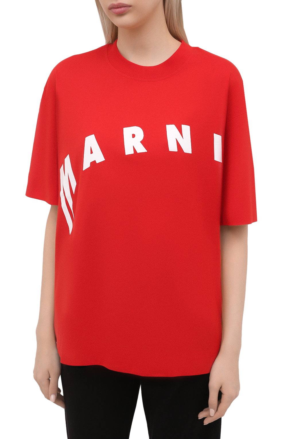 Хлопковая футболка MARNI, арт. THJET49EPF/USCR13, фото 3