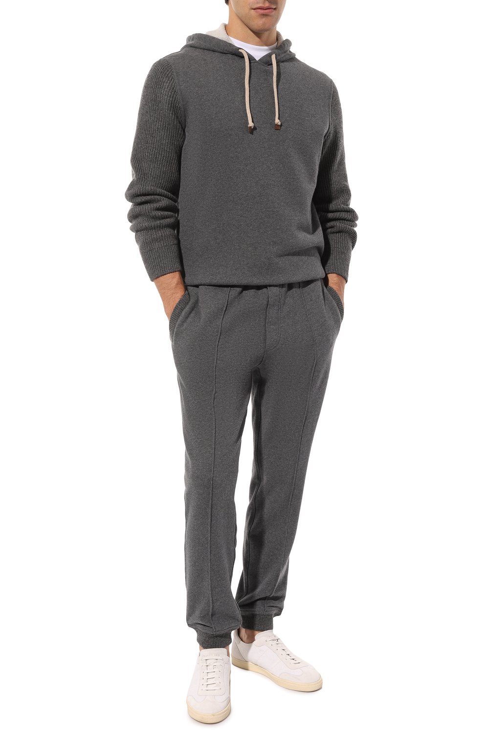 Хлопковые джоггеры BRUNELLO CUCINELLI, арт. MTU23B2210, фото 2