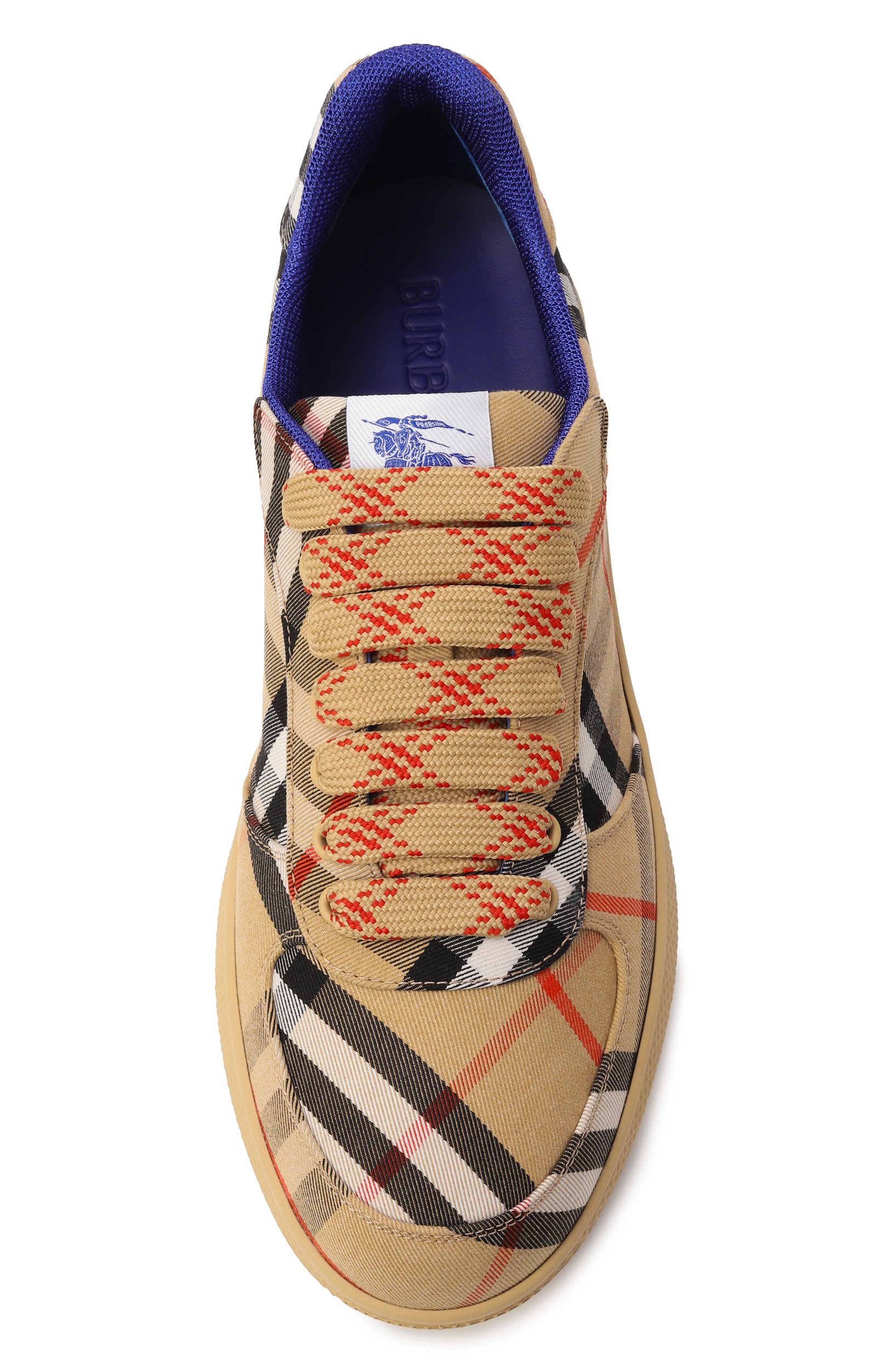 Текстильные кеды terrace BURBERRY, арт. 8095276, фото 5