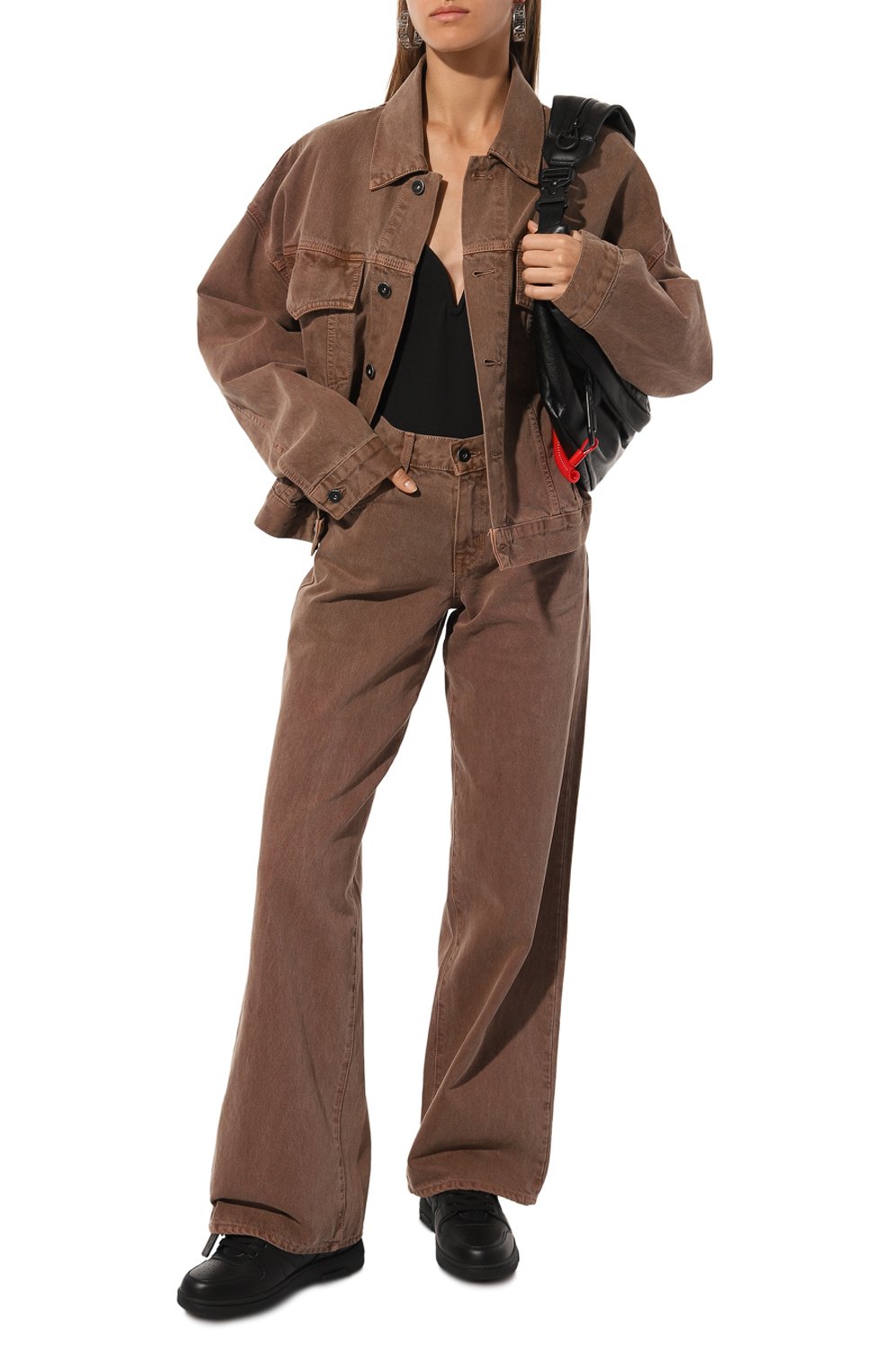 Кожаные кеды out of office OFF-WHITE, арт. 0WIA259C99LEA012, фото 2