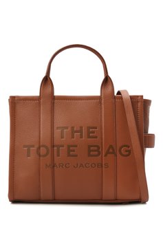 Женский сумка the tote bag MARC JACOBS (THE) коричневого цвета, арт. H004L01PF21 | Фото 7 (Сумки-технические: Сумки-шопперы; Материал: Натуральная кожа; Региональные ограничения белый список (Axapta Mercury): RU; Материал сплава: Проставлено; Ремень/цепочка: На ремешке; Драгоценные камни: Проставлено; Размер: large)