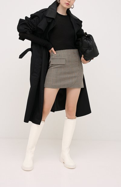 Шерстяная юбка VETEMENTS, арт. WAH21SK031 1206/BR0WN CHECK, фото 2