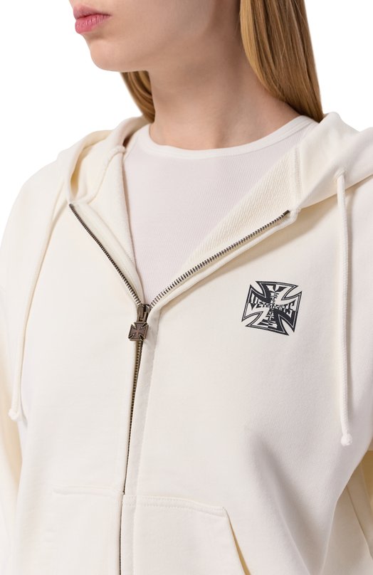 Хлопковая толстовка VETEMENTS WE76ZU528V/1302 M0LLET0N Кремовый  WE76ZU528V/1302 M0LLET0N Фото 5
