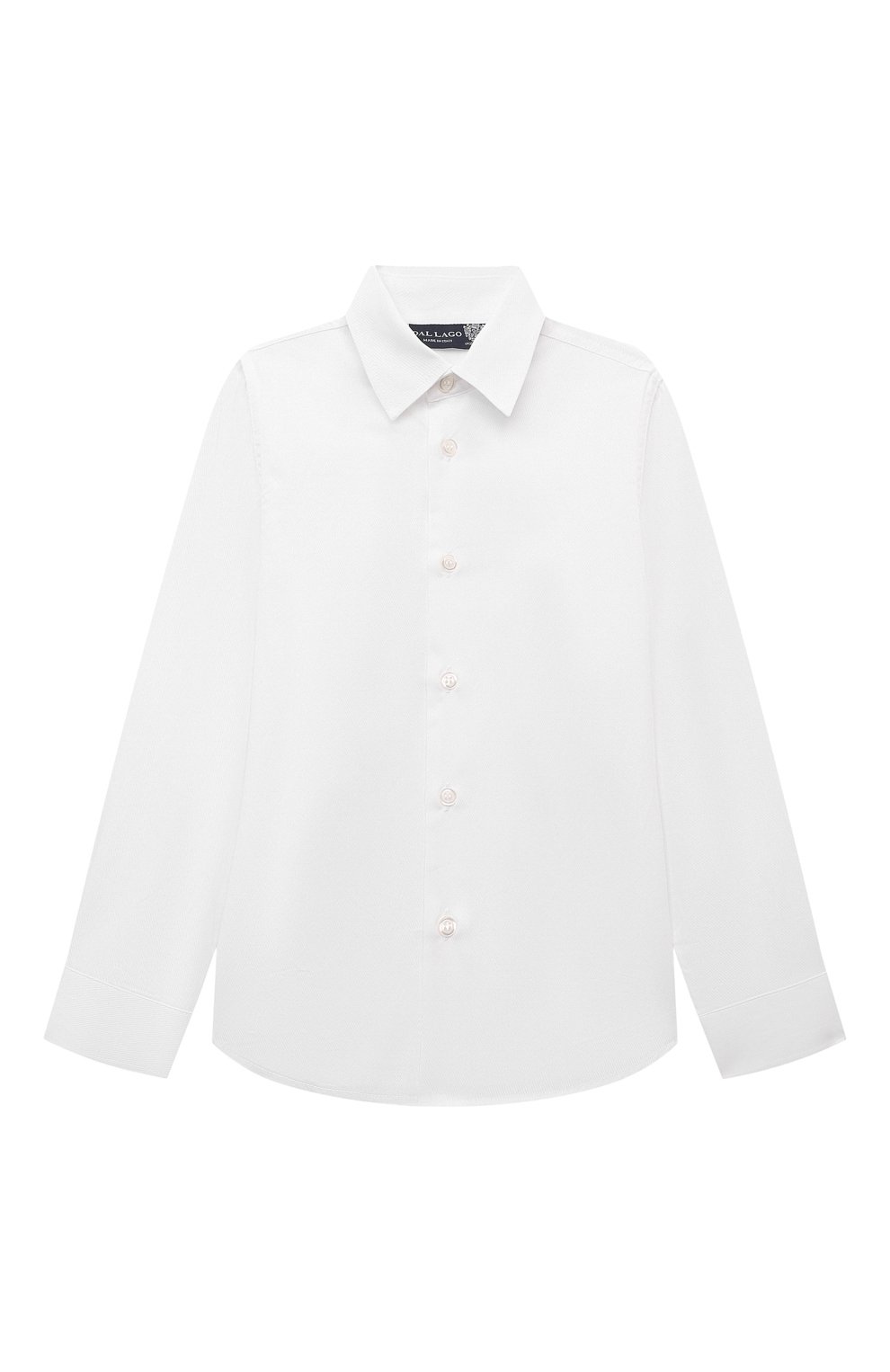 Хлопковая рубашка DAL LAGO белого цвета по цене 9620 руб., арт. N402/9133/4-6, фото 1 Хлопковая рубашка DAL LAGO, арт. N402/9133/4-6, фото 1