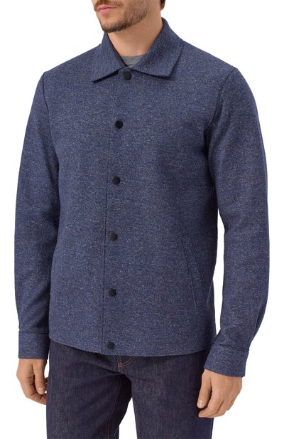 Куртка-рубашка из шерсти и шелка HARRIS WHARF LONDON, арт. CH9366MDH, фото 3