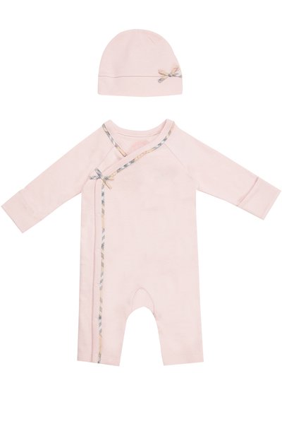 Пижама в комплекте с шапкой и нагрудником BURBERRY, арт. 4037577, фото 2