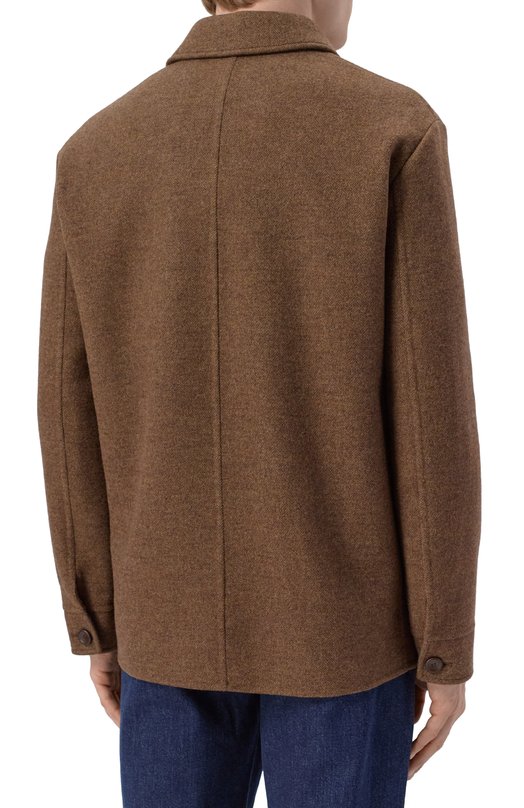 Куртка из шерсти и кашемира Loro Piana FAP8007 Коричневый  FAP8007 Фото 4