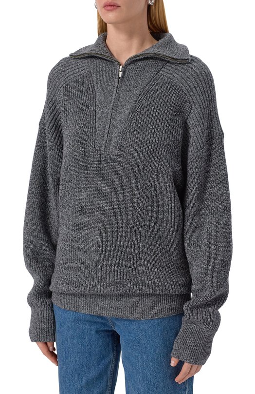 Шерстяной свитер Isabel Marant PU0433FA-B1L01I/ Серый  PU0433FA-B1L01I/ Фото 3