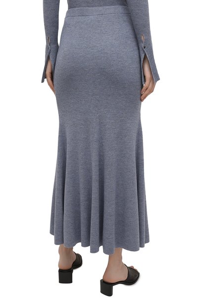 Шерстяная юбка NANUSHKA, арт. ALINA_BLUE_MELANGE W00L KNIT, фото 4