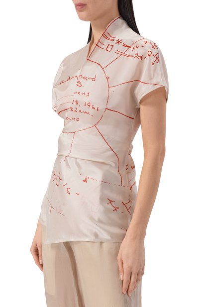 Атласная блузка RICK OWENS, арт. RP01F6233/KP1, фото 3