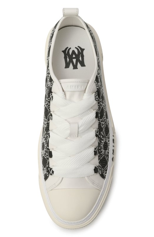 Текстильные кеды Court Amiri AMF0SR1145 Чёрно-белый  AMF0SR1145 Фото 6
