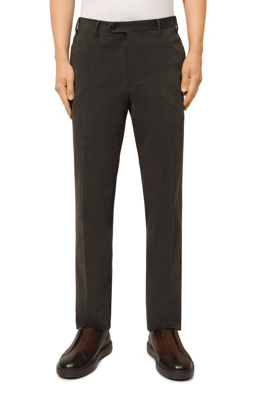 Хлопковые брюки Corneliani 944B01-9418503 Серый  944B01-9418503 Фото 3