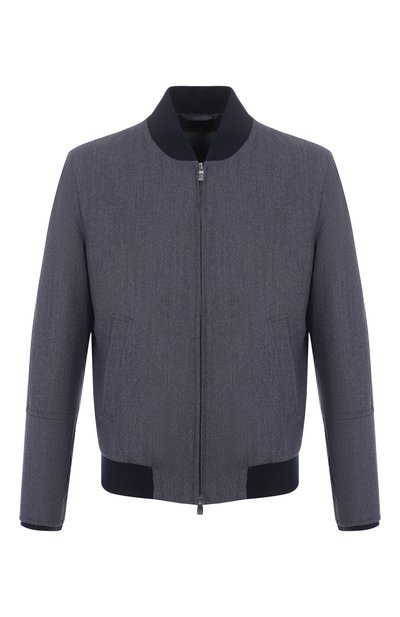 Мужской бомбер из шерсти и хлопка CORNELIANI, арт. 26L512-2618331
