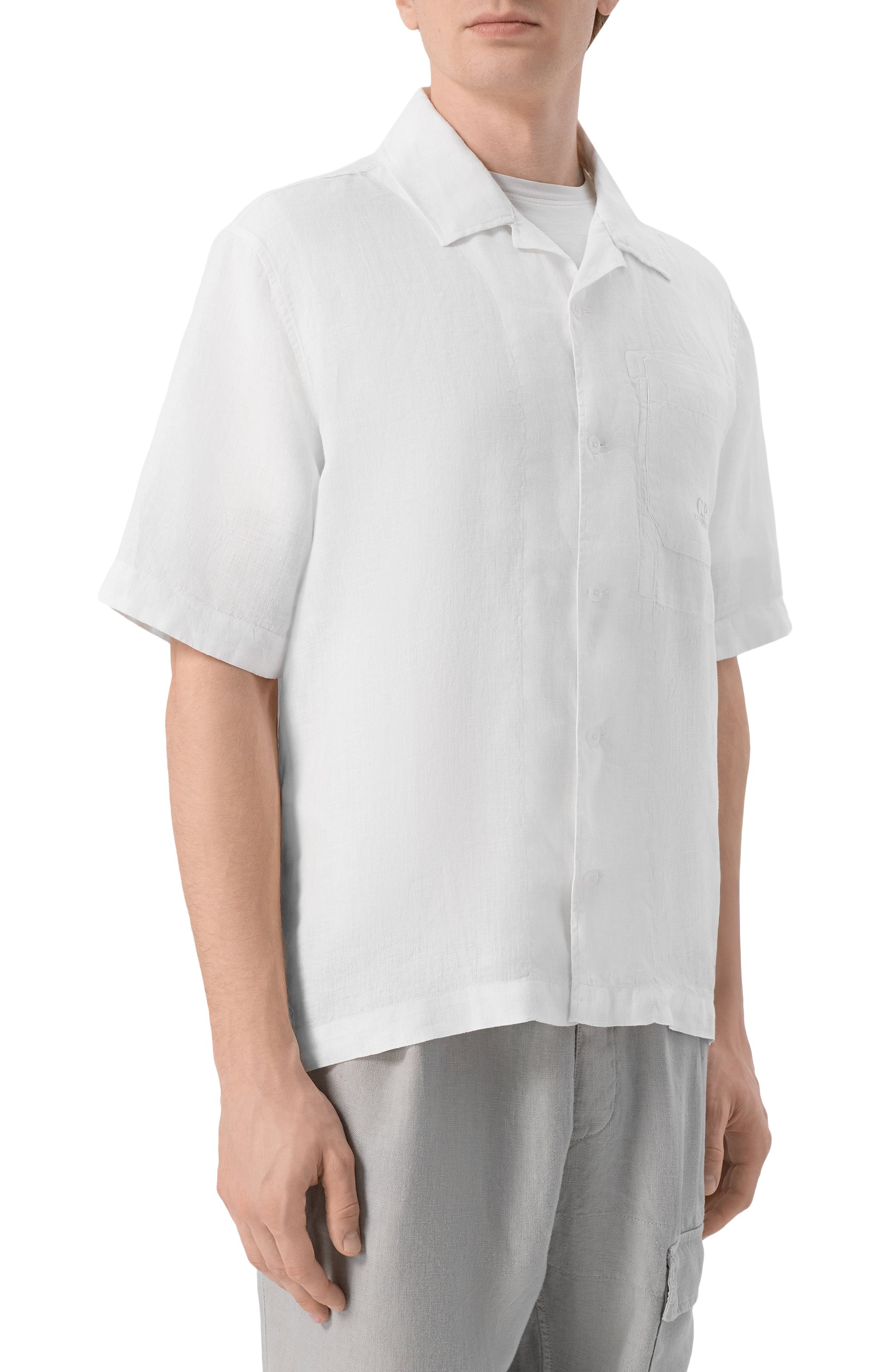 Льняная рубашка C.P. COMPANY, арт. 20CMSH258A/110533G, фото 3