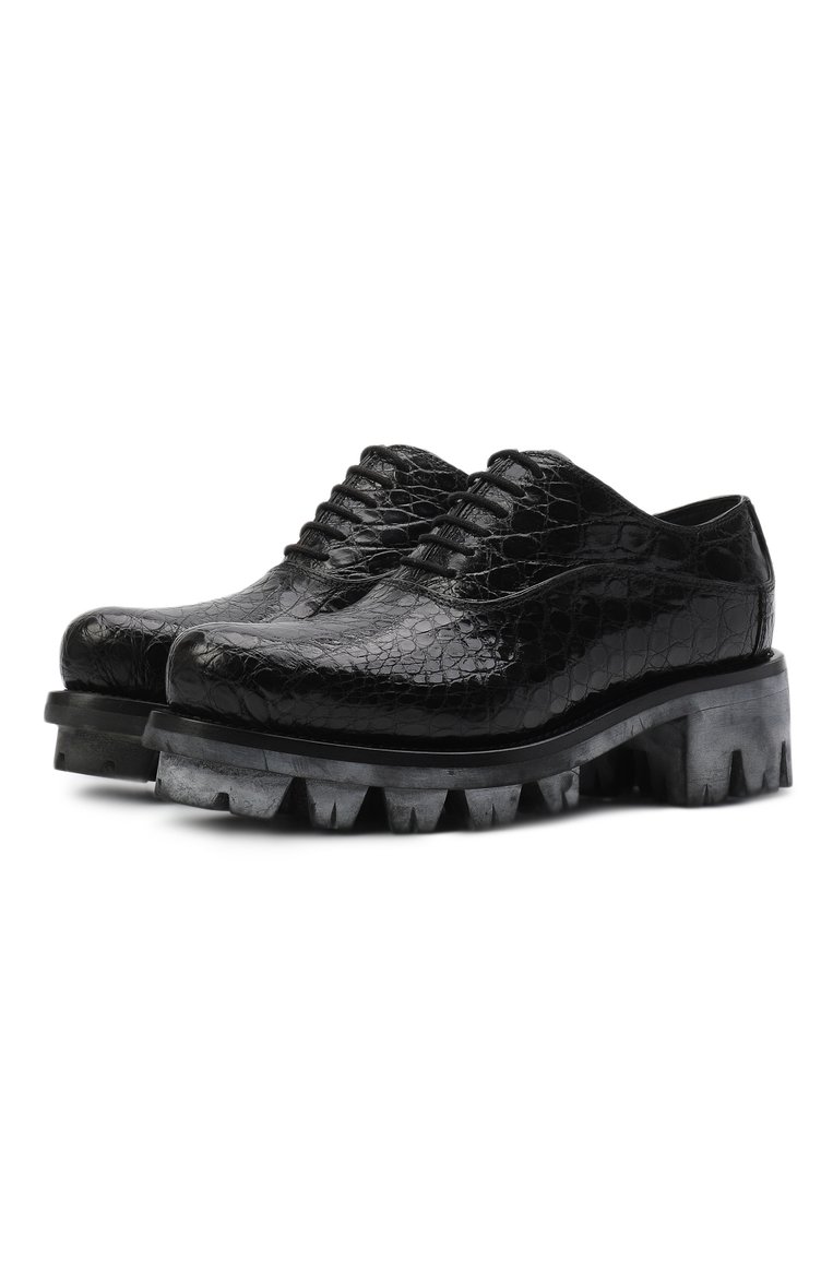 Оксфорды из кожи каймана PRADA, арт. 1E122G-LU9-F0002-050, фото 1