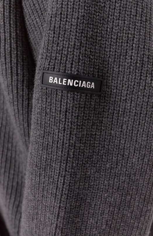 Шерстяной кардиган Balenciaga 813062/T1703 Серый  813062/T1703 Фото 5