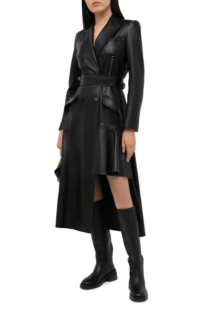 Кожаное пальто ALEXANDER MCQUEEN, арт. 633541/Q5AD9, фото 2