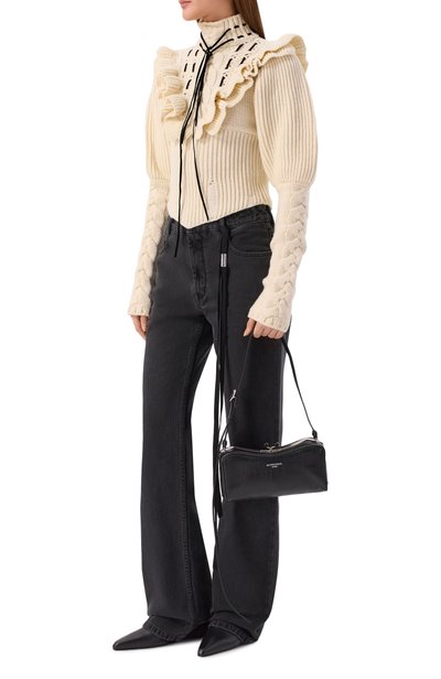 Сумка ANN DEMEULEMEESTER черного цвета по цене 262500 руб., арт. B0014600/LT213, фото 3 Сумка ANN DEMEULEMEESTER, арт. B0014600/LT213, фото 3