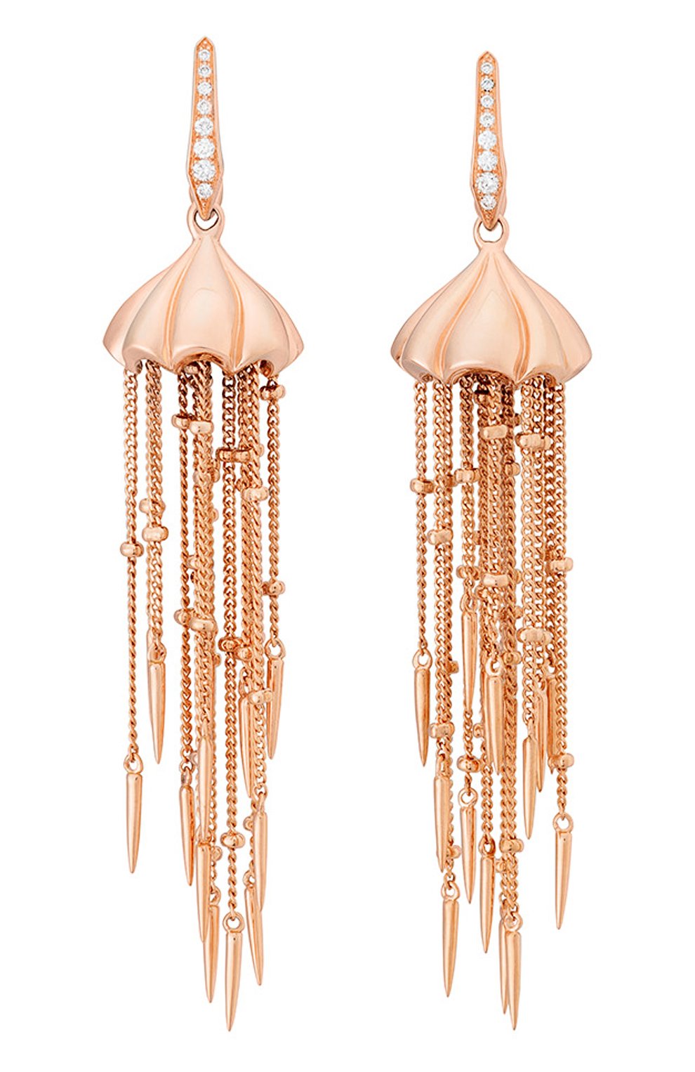 Серьги STEPHEN WEBSTER бесцветного цвета по цене 1139250 руб., арт. 3018671, фото 1 Серьги STEPHEN WEBSTER, арт. 3018671, фото 1