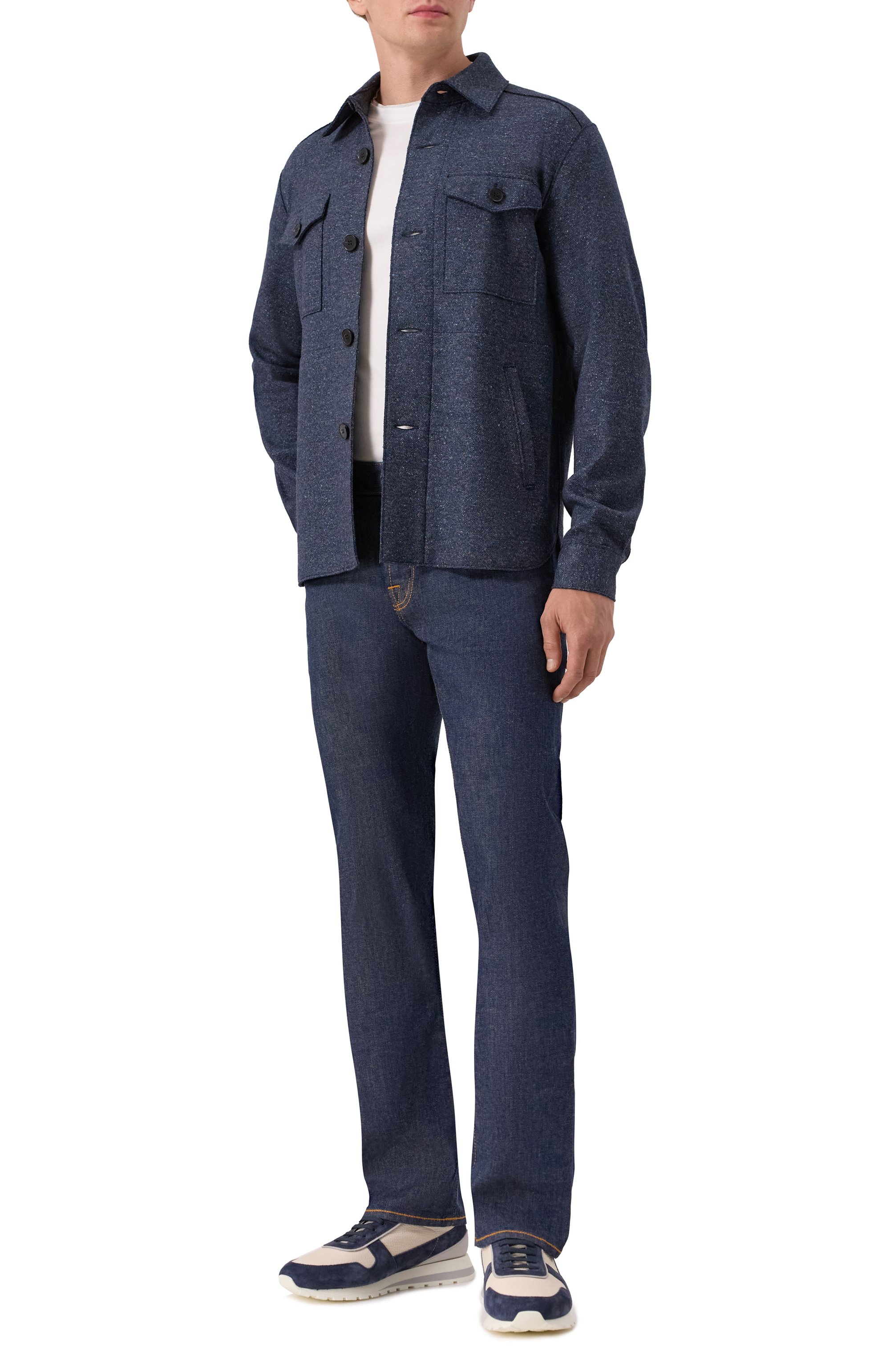 Куртка-рубашка из шерсти и шелка HARRIS WHARF LONDON, арт. CH9320MDH, фото 2