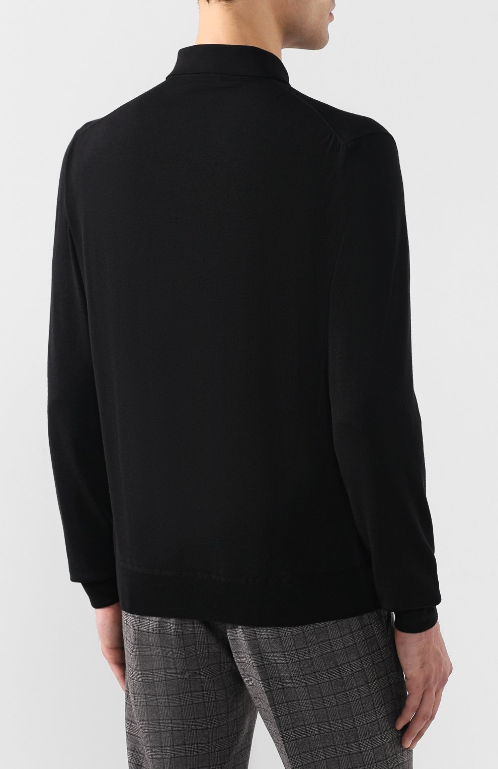 Шерстяное поло с длинными рукавами и воротником на молнии BERLUTI, арт. R14KPL11-YADK, фото 4