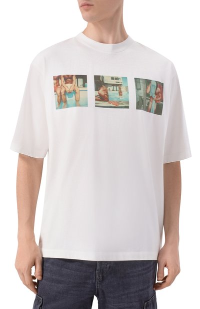 Хлопковая футболка DSQUARED2 белого цвета по цене 45700 руб., арт. S74GD1550/D20106, фото 3 Хлопковая футболка DSQUARED2, арт. S74GD1550/D20106, фото 3