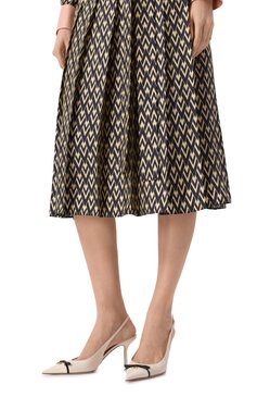 Женские кожаные туфли bepointy 80 VALENTINO кремового цвета, арт. 6W2S0LQ1/DAL | Фото 3 (Каблук тип: Шпилька; Материал внешний: Натуральная кожа; Драгоценные камни: Проставлено; Материал сплава: Проставлено; Каблук высота: Высокий; Подошва: Плоская; Женское Кросс-КТ: Слингбэки; Материал внутренний: Натуральная кожа)